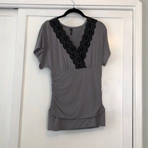 Grey shirt blouse
